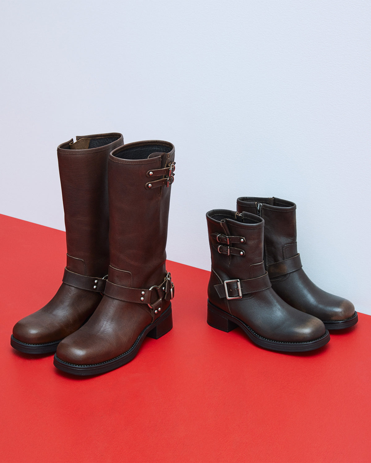 ASTOR Brown Leather Knee-High Boot | Women's Boots Steve Madden BROWN LEATHER