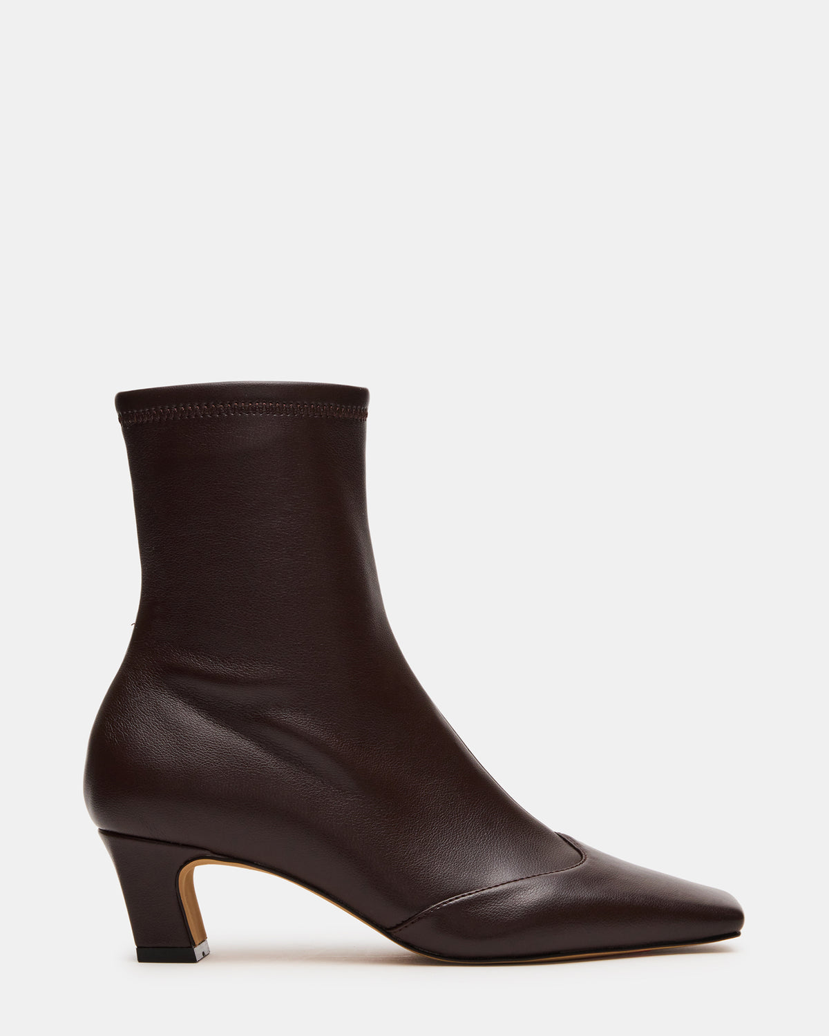JETER Brown Square-Toe Women's Ankle Boot Steve Madden BROWN