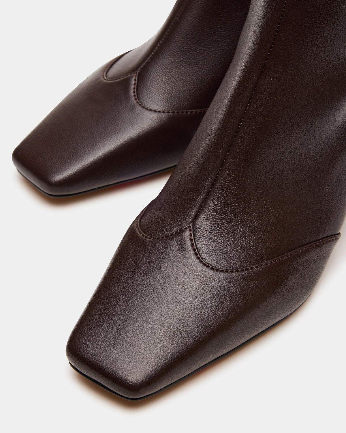JETER Brown Square-Toe Women's Ankle Boot Steve Madden BROWN