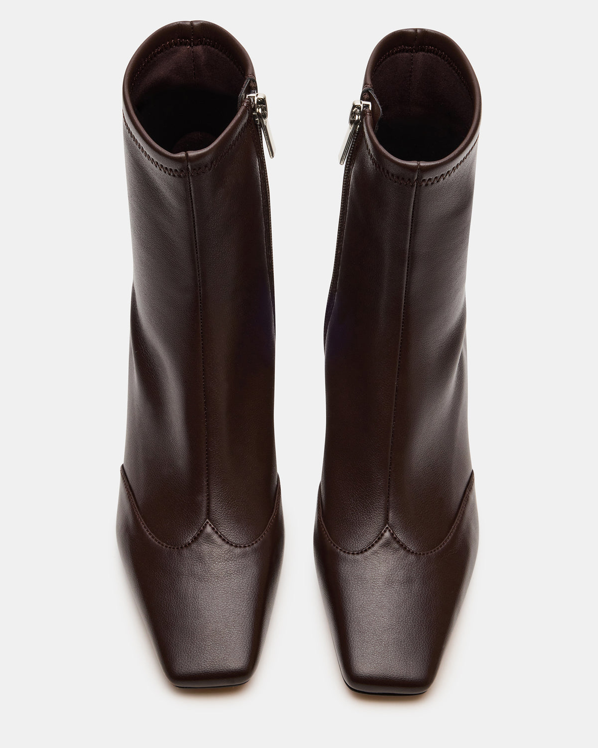 JETER Brown Square-Toe Women's Ankle Boot Steve Madden BROWN