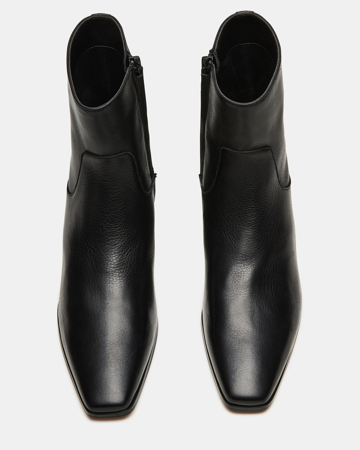 DUSTY Black Leather Women's Ankle Boot Steve Madden BLACK LEATHER