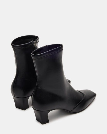 JETER Black Square-Toe Women's Ankle Boot Steve Madden BLACK
