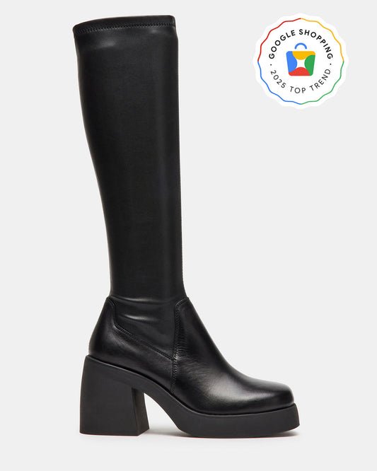 BERKLEIGH Black Women's Knee High Boot Steve Madden BLACK