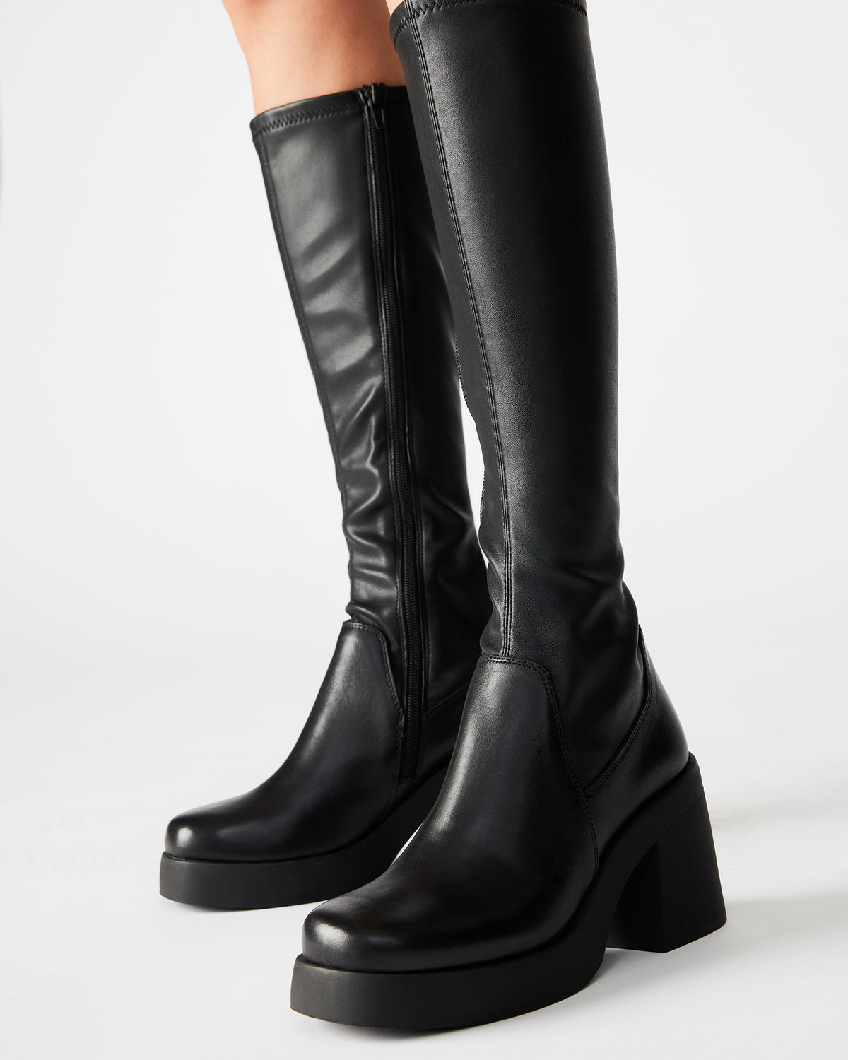 BERKLEIGH Black Women's Knee High Boot Steve Madden BLACK