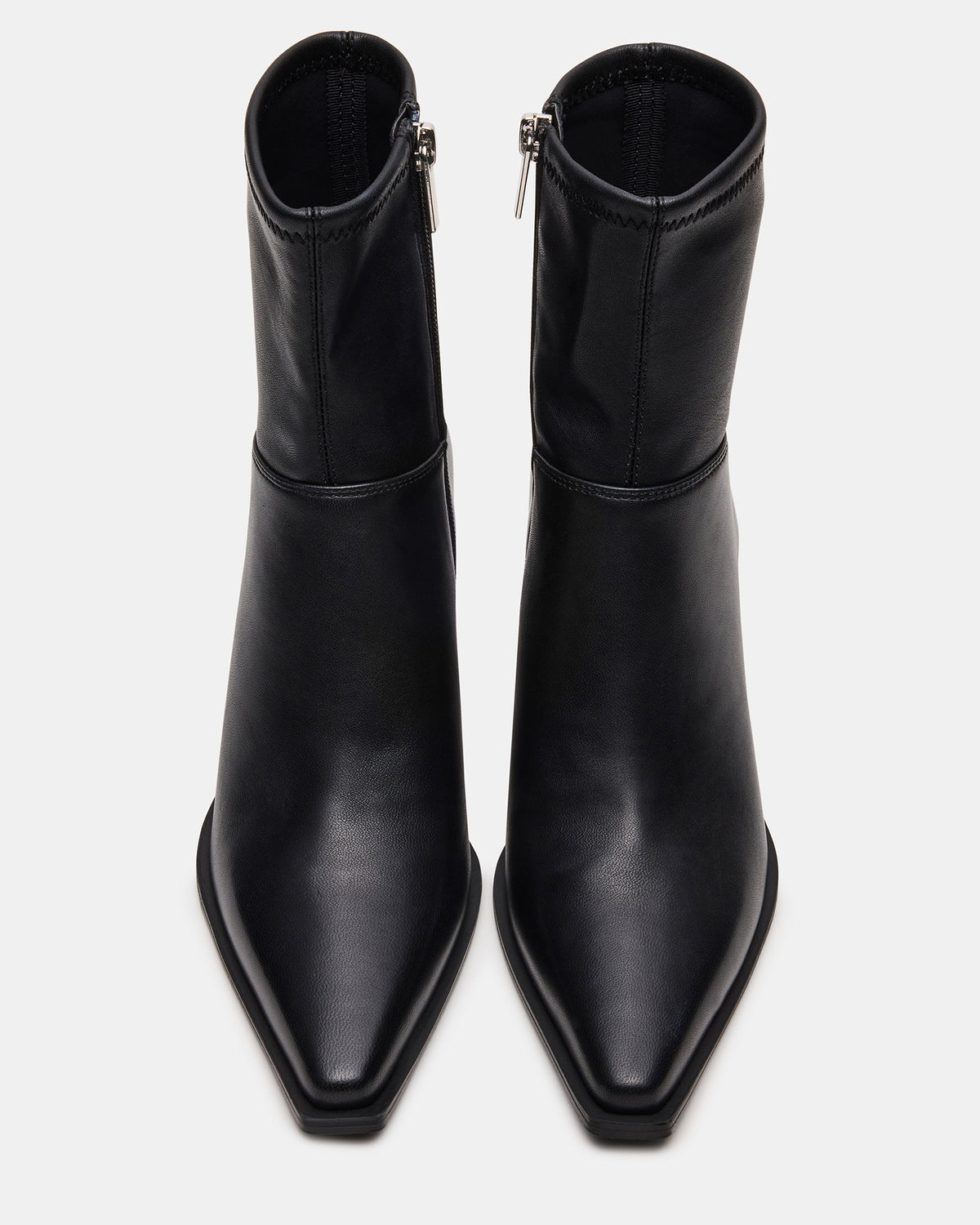 STASIA Black Pointed-Toe Kitten Heel Women's Ankle Boot Steve Madden BLACK