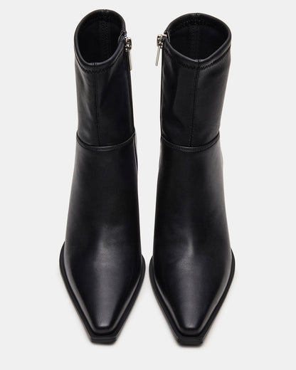 STASIA Black Pointed-Toe Kitten Heel Women's Ankle Boot Steve Madden BLACK