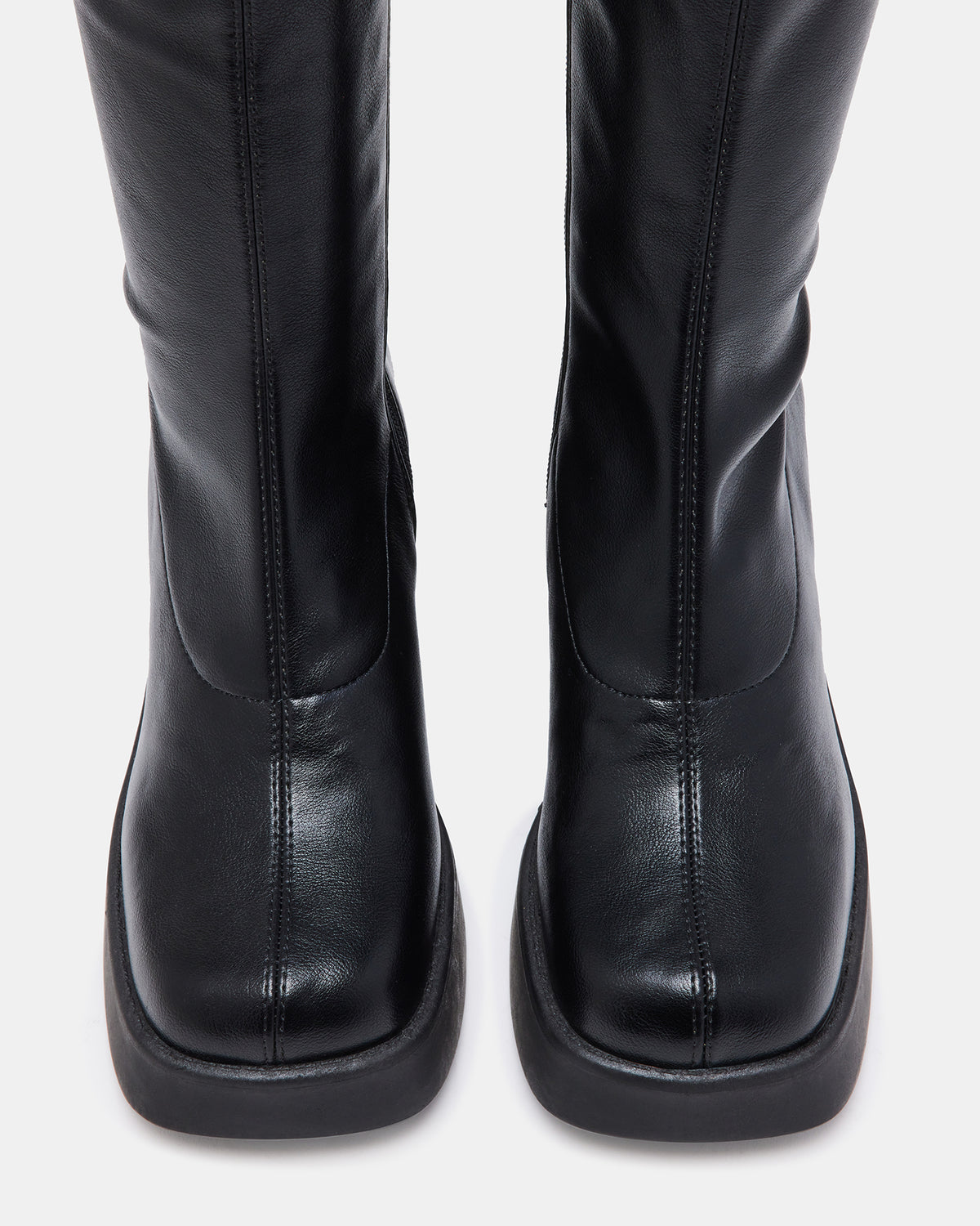 KLAYTON Black Platform Ankle Boot | Women's Booties Steve Madden BLACK