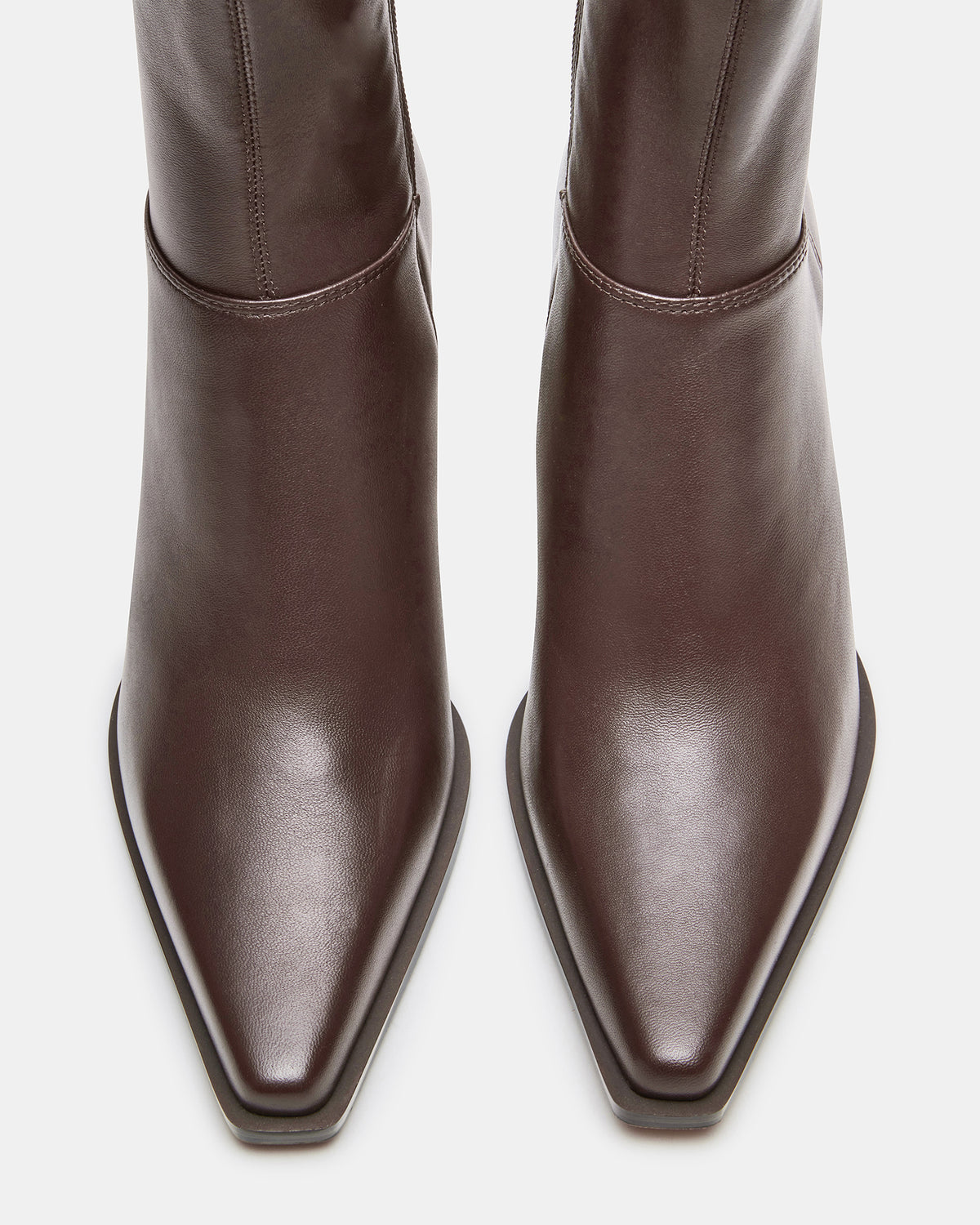 STASIA Brown Pointed-Toe Kitten Heel Women's Ankle Boot Steve Madden BROWN
