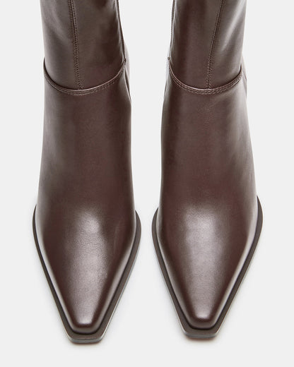 STASIA Brown Pointed-Toe Kitten Heel Women's Ankle Boot Steve Madden BROWN