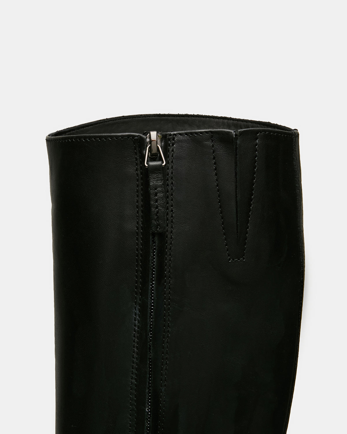 BELMONT Black Leather Knee-High Women's Riding Boot Steve Madden BLACK LEATHER