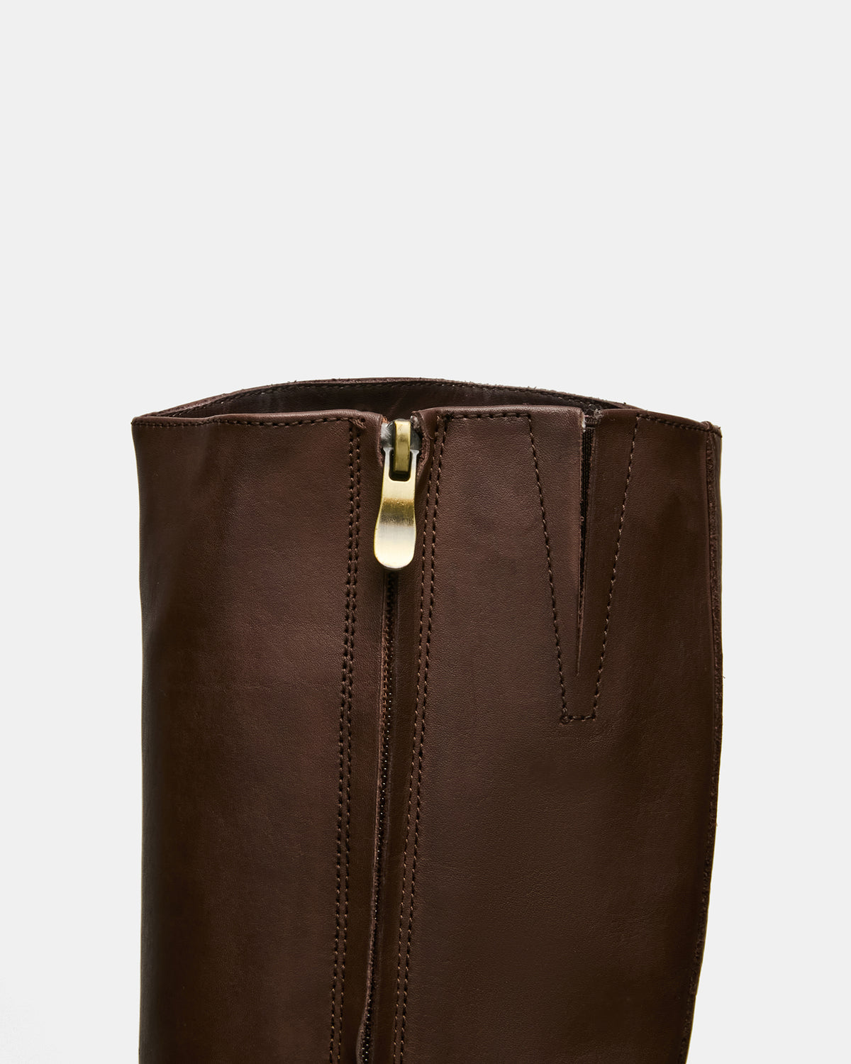 BELMONT Brown Leather Knee-High Women's Riding Boot Steve Madden BROWN LEATHER