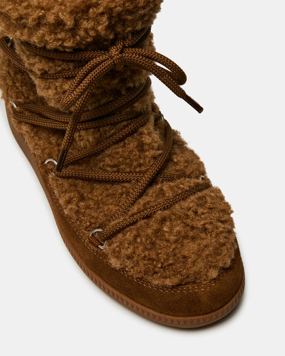 WYSTAN Chestnut Lace-Up Women's Ankle Boot Steve Madden CHESTNUT