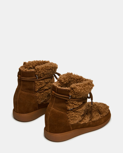 WYSTAN Chestnut Lace-Up Women's Ankle Boot Steve Madden CHESTNUT