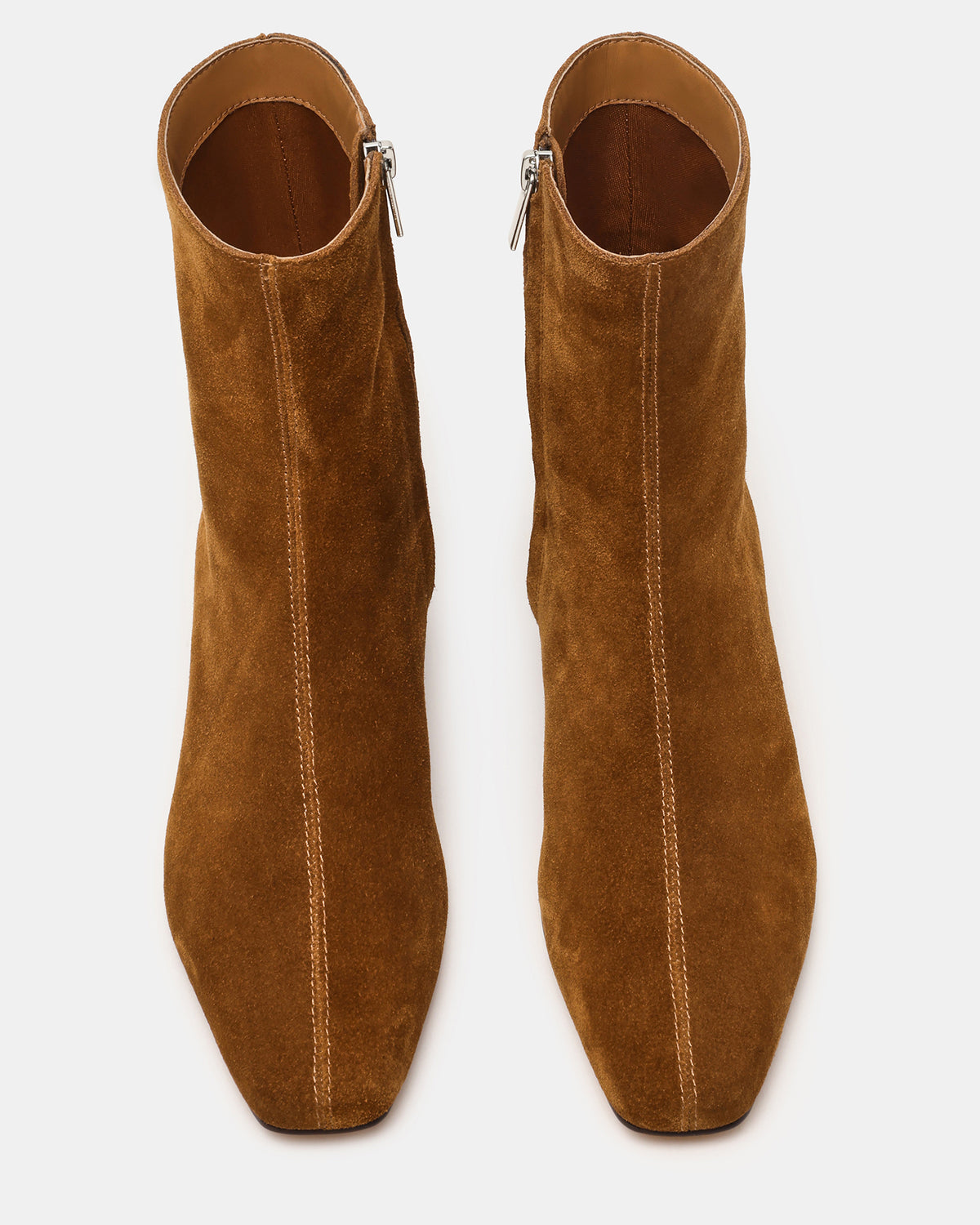 FLAIRE Sand Suede Square-Toe Wedge Bootie Women's Ankle Boot Steve Madden SAND SUEDE