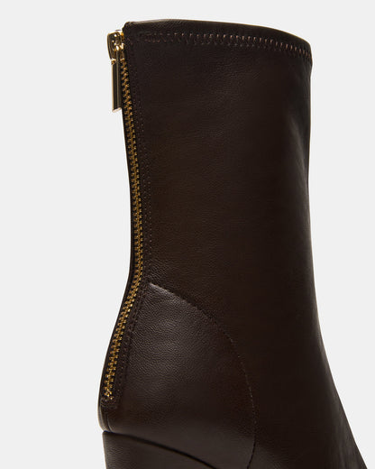 KHELAN Brown Square-Toe Heeled Women's Ankle Boot Steve Madden BROWN