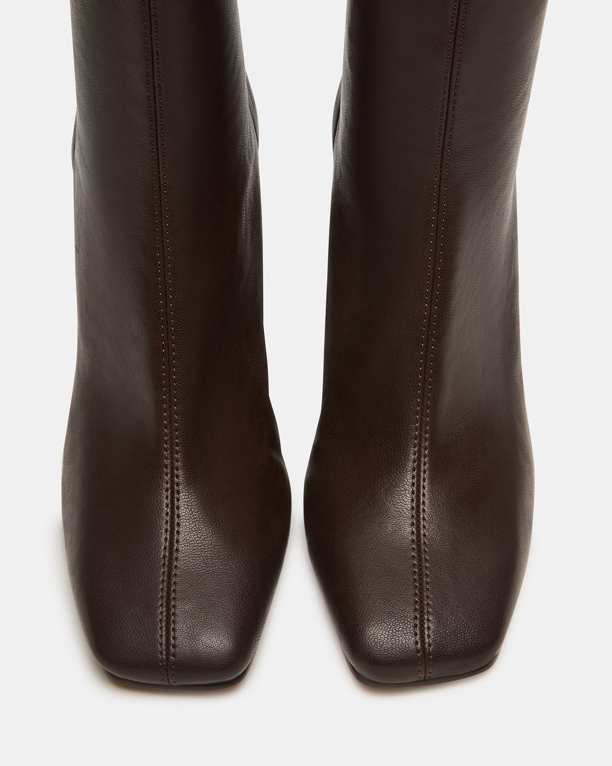 KHELAN Brown Square-Toe Heeled Women's Ankle Boot Steve Madden BROWN
