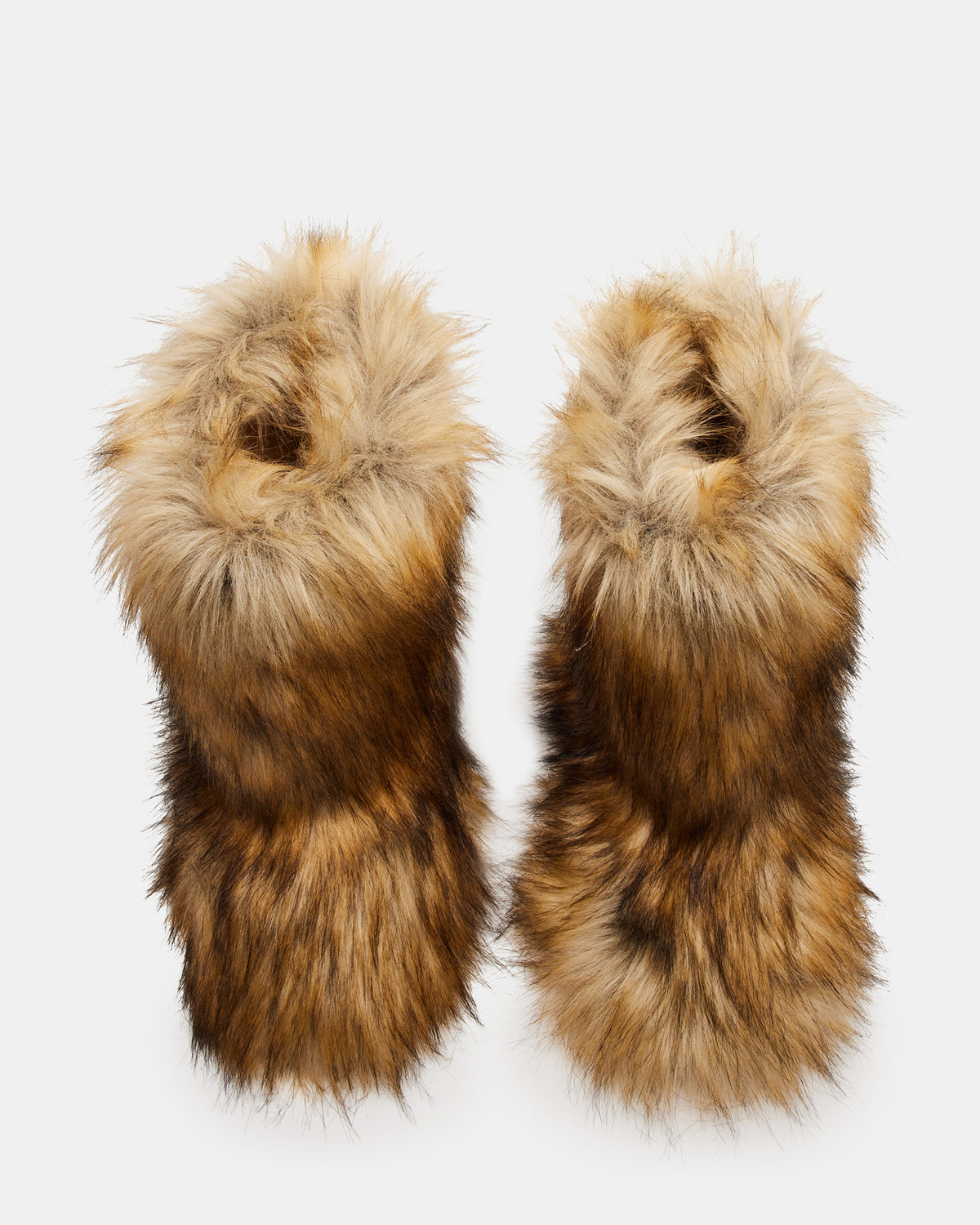 BEASTIE Tan Multi Women's Faux Fur Bootie Steve Madden TAN MULTI