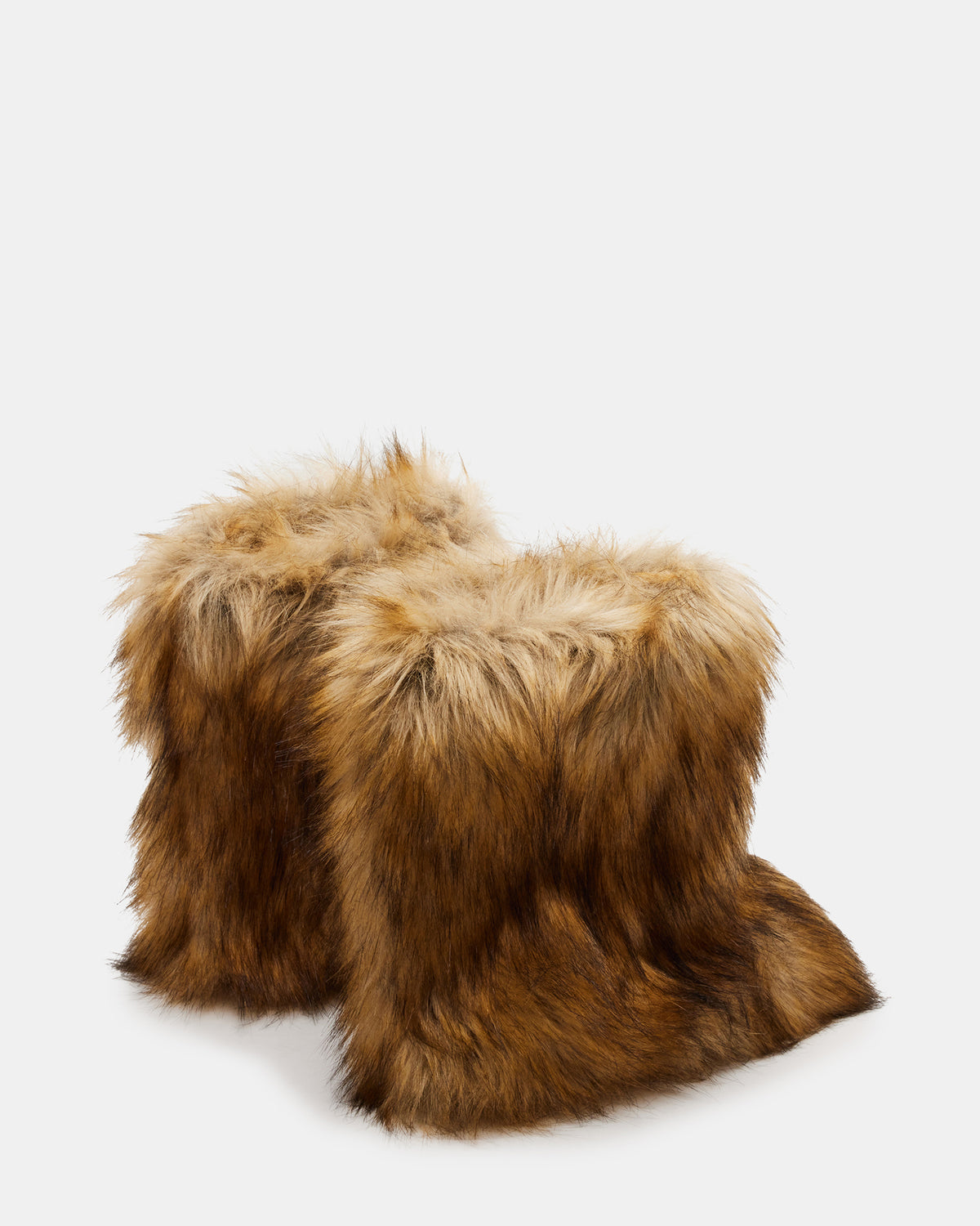 BEASTIE Tan Multi Women's Faux Fur Bootie Steve Madden TAN MULTI