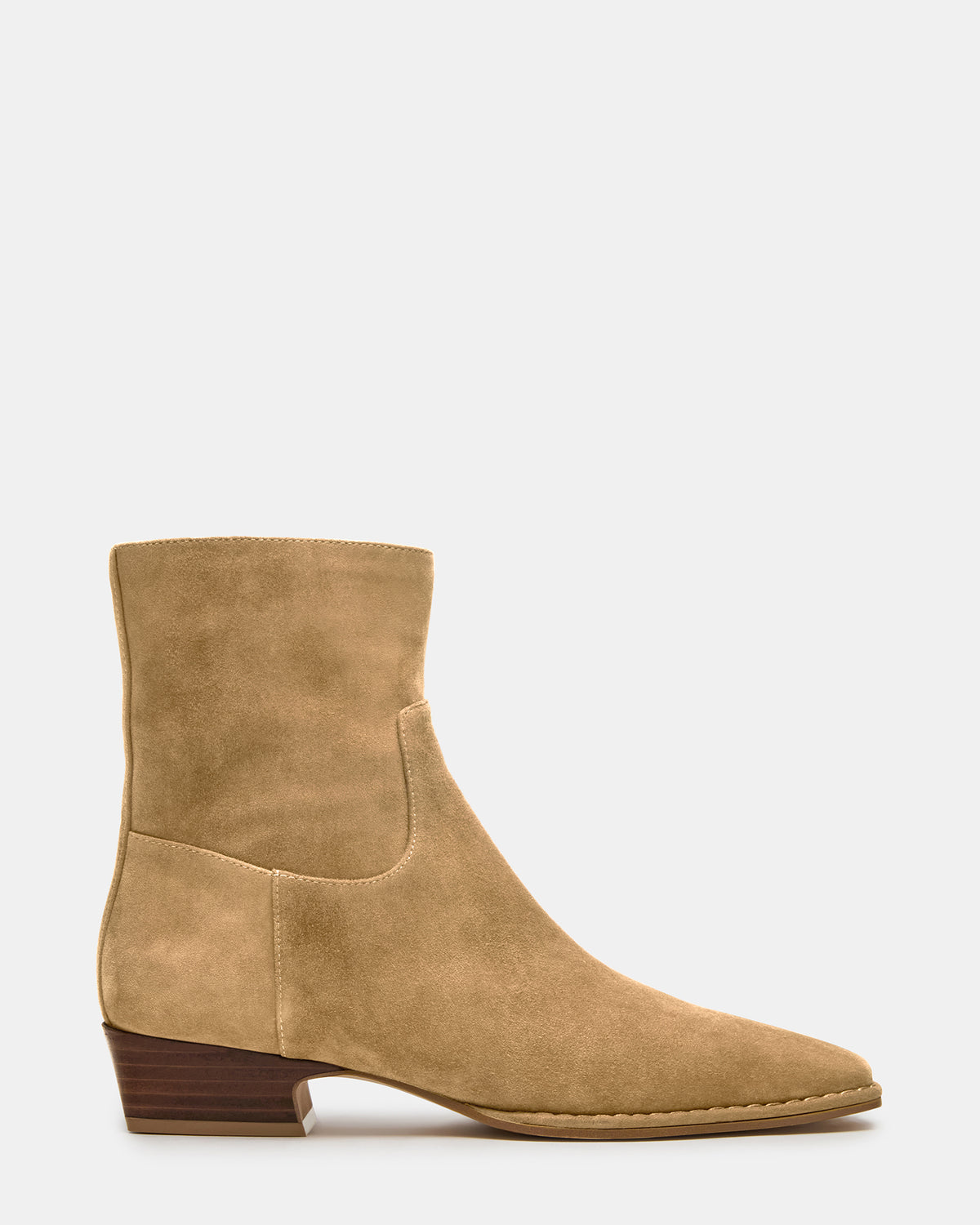 DEFINE Taupe Suede Square-Toe Women's Ankle Boot Steve Madden TAUPE SUEDE