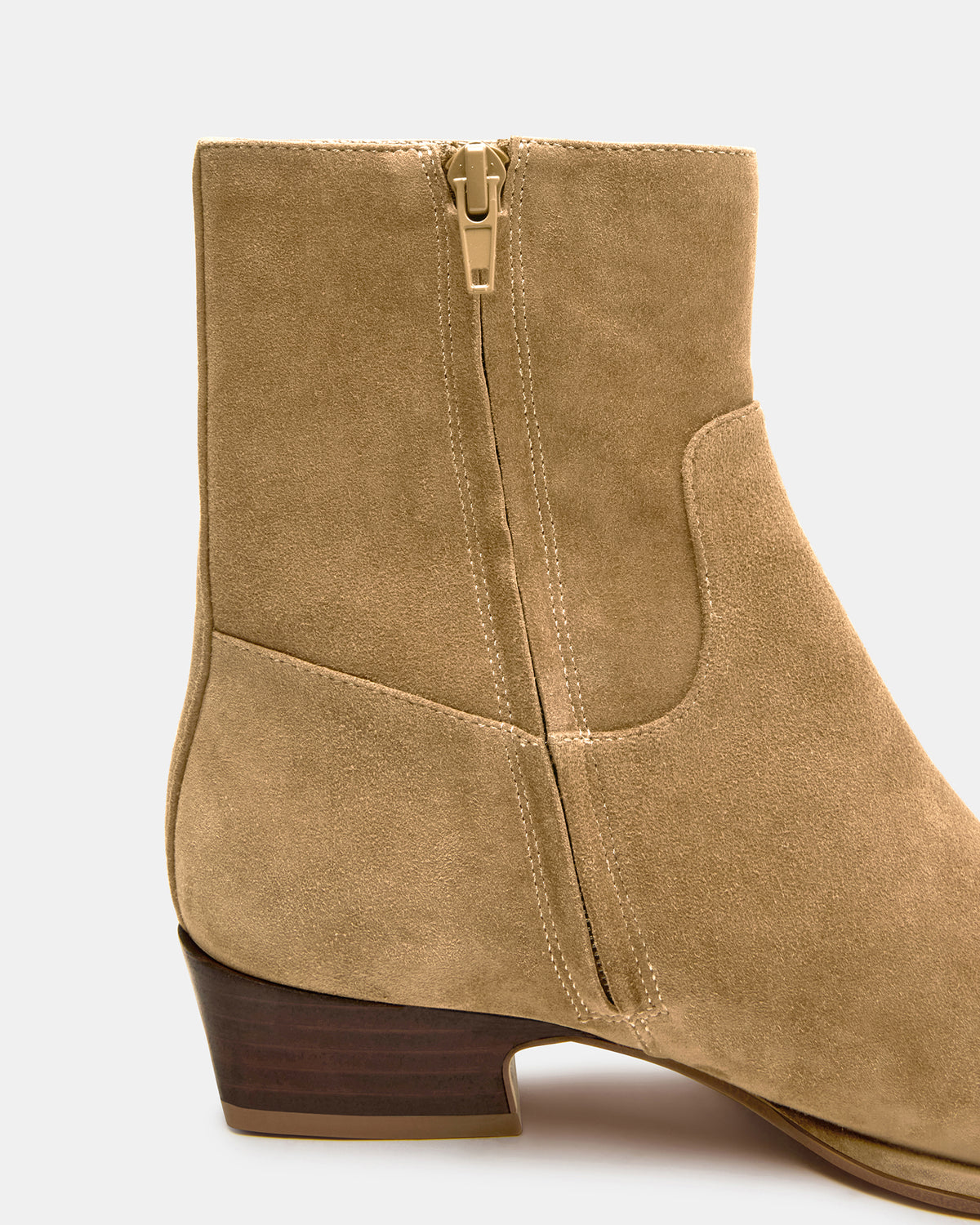 DEFINE Taupe Suede Square-Toe Women's Ankle Boot Steve Madden TAUPE SUEDE
