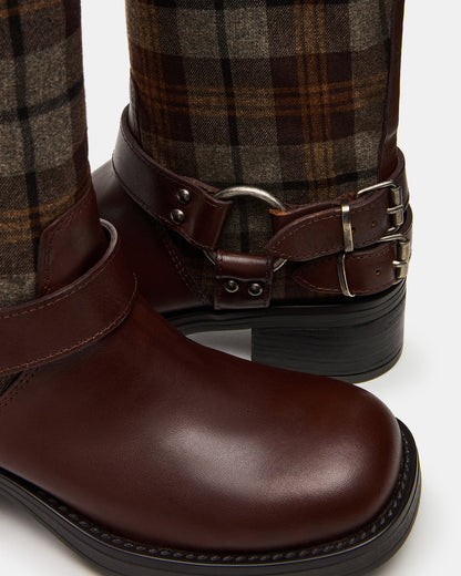 ASTOR Flannel Brown Multi Knee-High Women's Boot Steve Madden BROWN MULTI