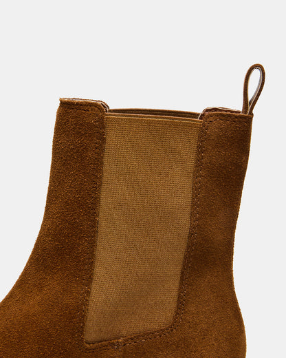 KAPLAN Camel Suede Chelsea Block Heel Women's Ankle Boot Steve Madden CAMEL SUEDE