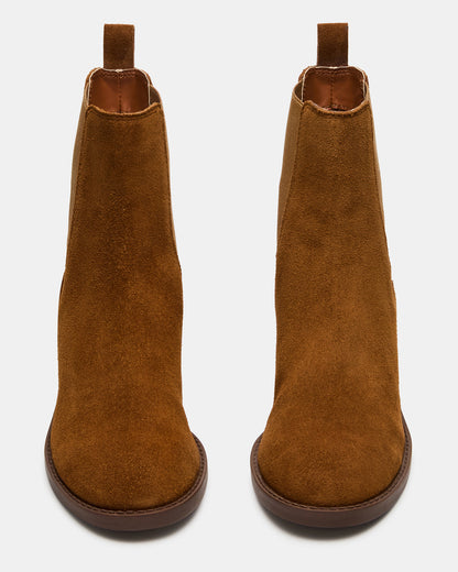 KAPLAN Camel Suede Chelsea Block Heel Women's Ankle Boot Steve Madden CAMEL SUEDE