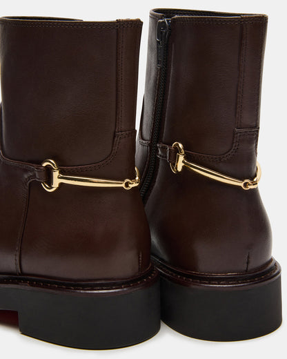 DIABLO Brown Leather Women's Ankle Boot Steve Madden BROWN LEATHER