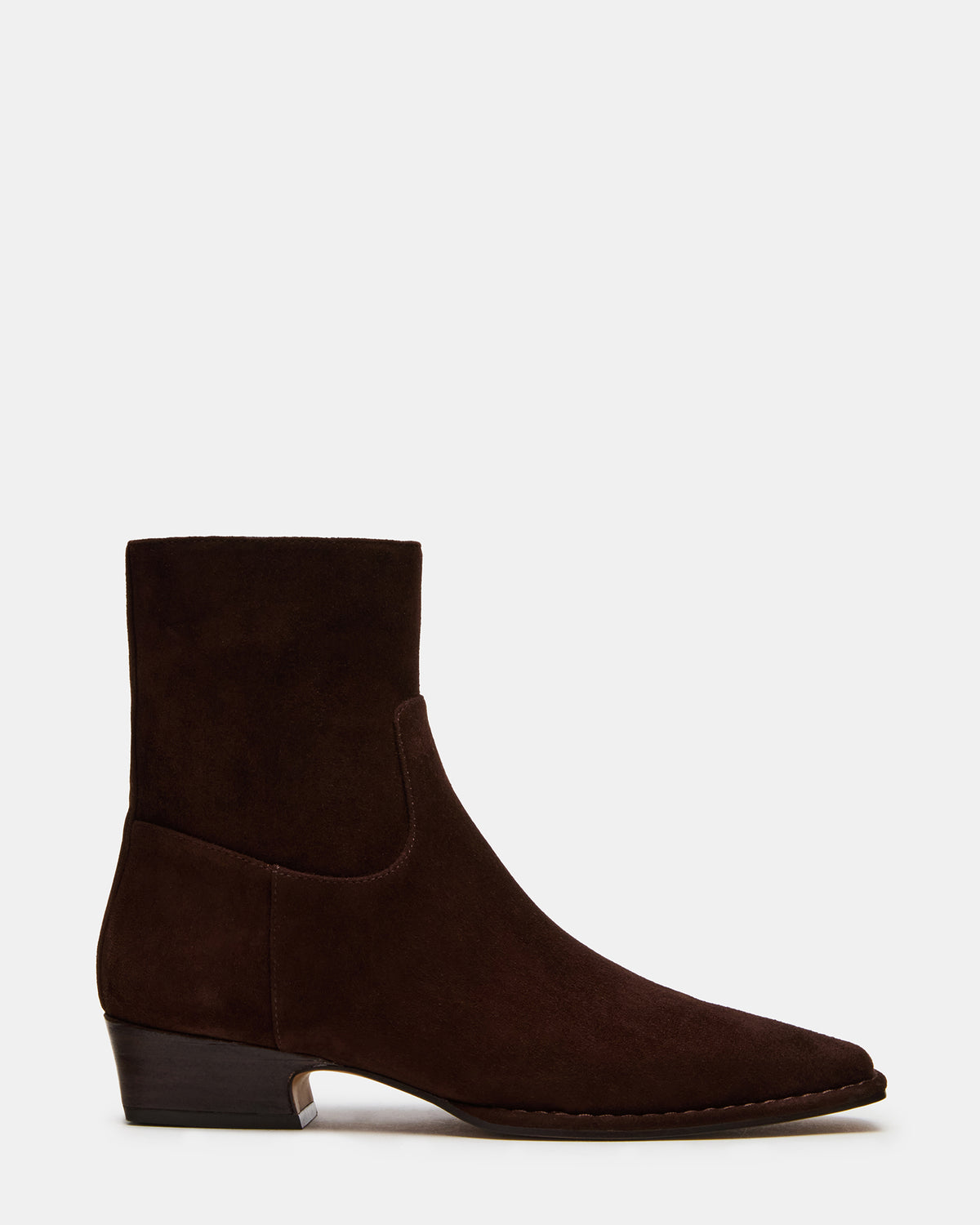 DEFINE Brown Suede Square-Toe Women's Ankle Boot Steve Madden BROWN SUEDE