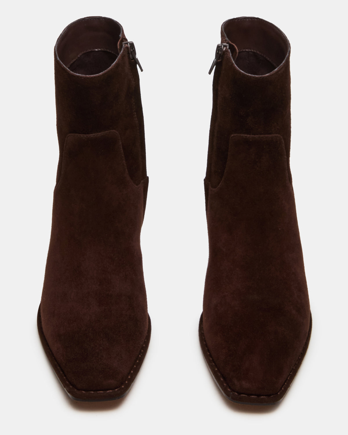 DEFINE Brown Suede Square-Toe Women's Ankle Boot Steve Madden BROWN SUEDE