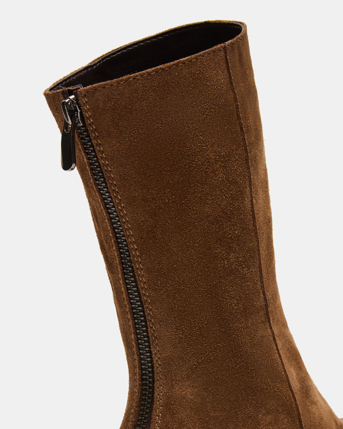 LAMI Dark Taupe Suede Lug Sole Women's Ankle Boot Steve Madden DARK TAUPE SUEDE