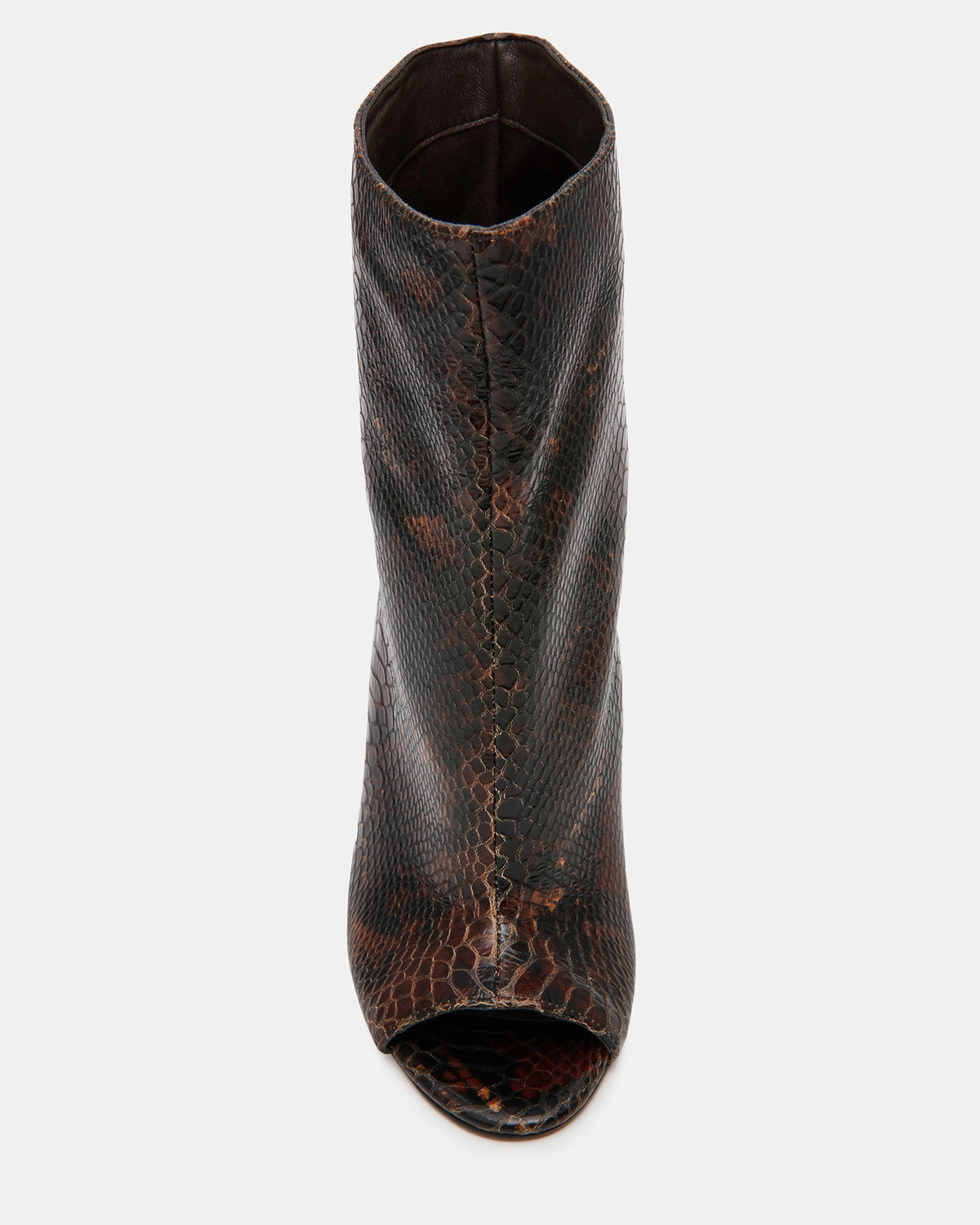 RYLIX Brown Snake Wedge Peep-Toe Women's Ankle Boot Steve Madden BROWN SNAKE