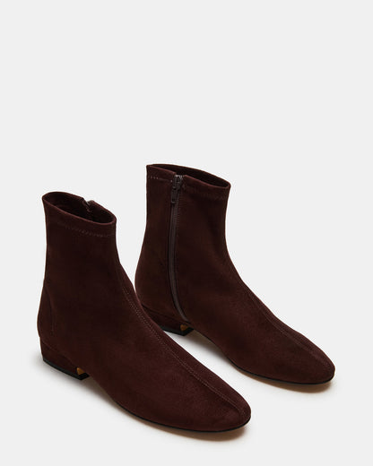 FINCH Brown Round Toe Women's Ankle Boot Steve Madden BROWN