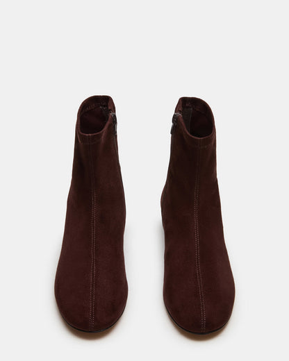 FINCH Brown Round Toe Women's Ankle Boot Steve Madden BROWN