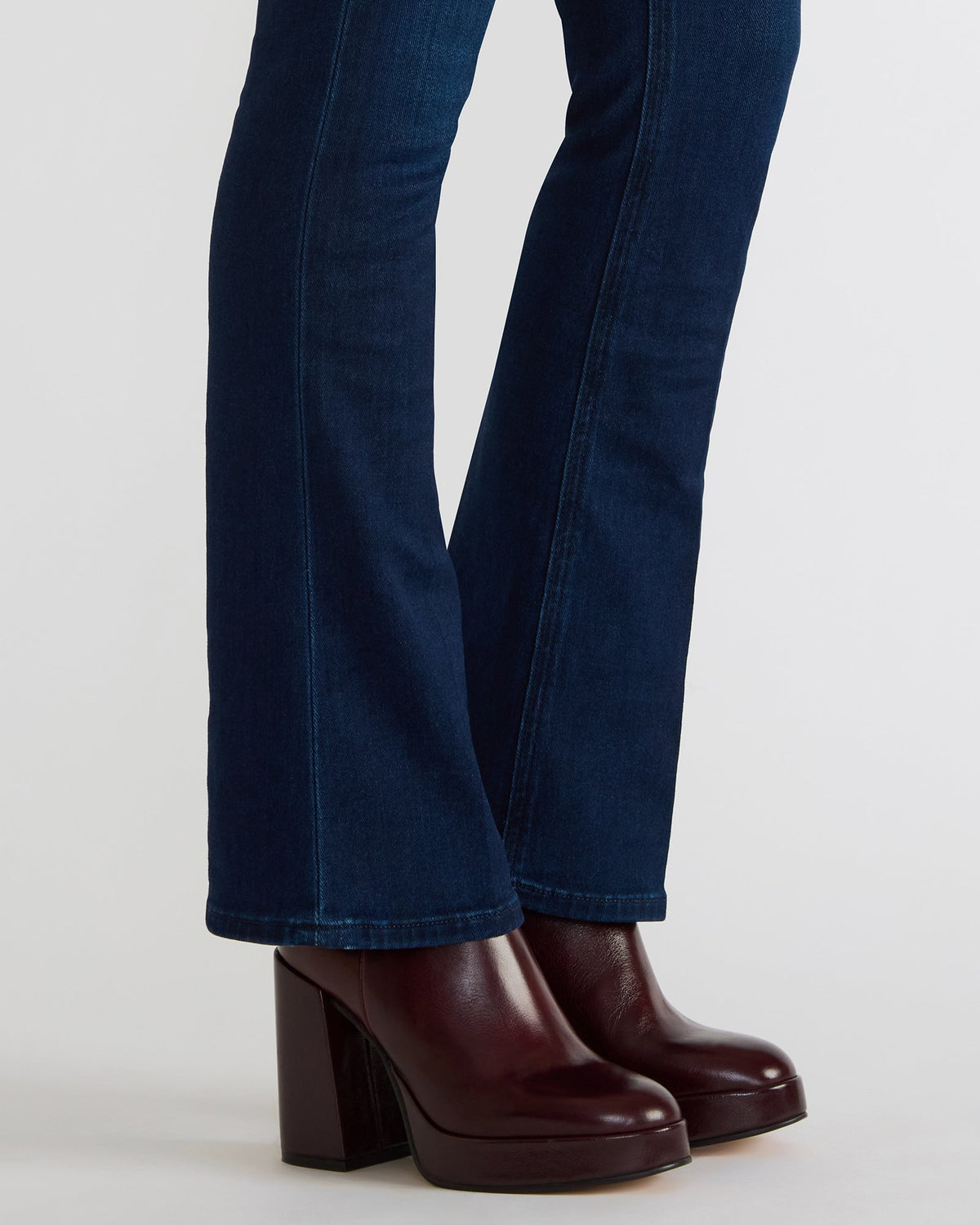 TYRA Burgundy Leather Platform Block Heel Women's Ankle Boot Steve Madden BURGUNDY LEATHER
