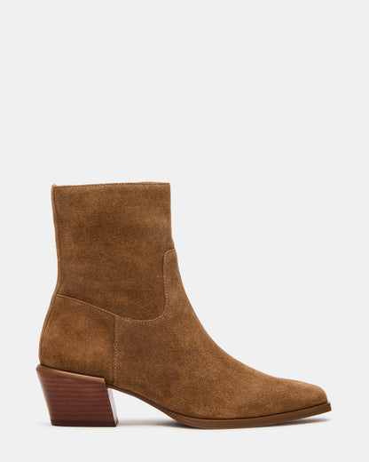 DANEY Taupe Suede Square-Toe Women's Ankle Boot Steve Madden TAUPE SUEDE