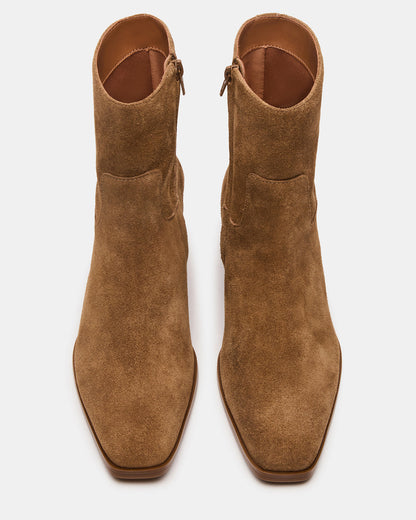 DANEY Taupe Suede Square-Toe Women's Ankle Boot Steve Madden TAUPE SUEDE