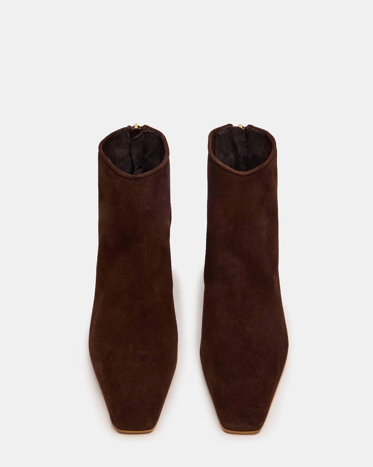JUNO Brown Suede Square-Toe Women's Ankle Boot Steve Madden BROWN SUEDE