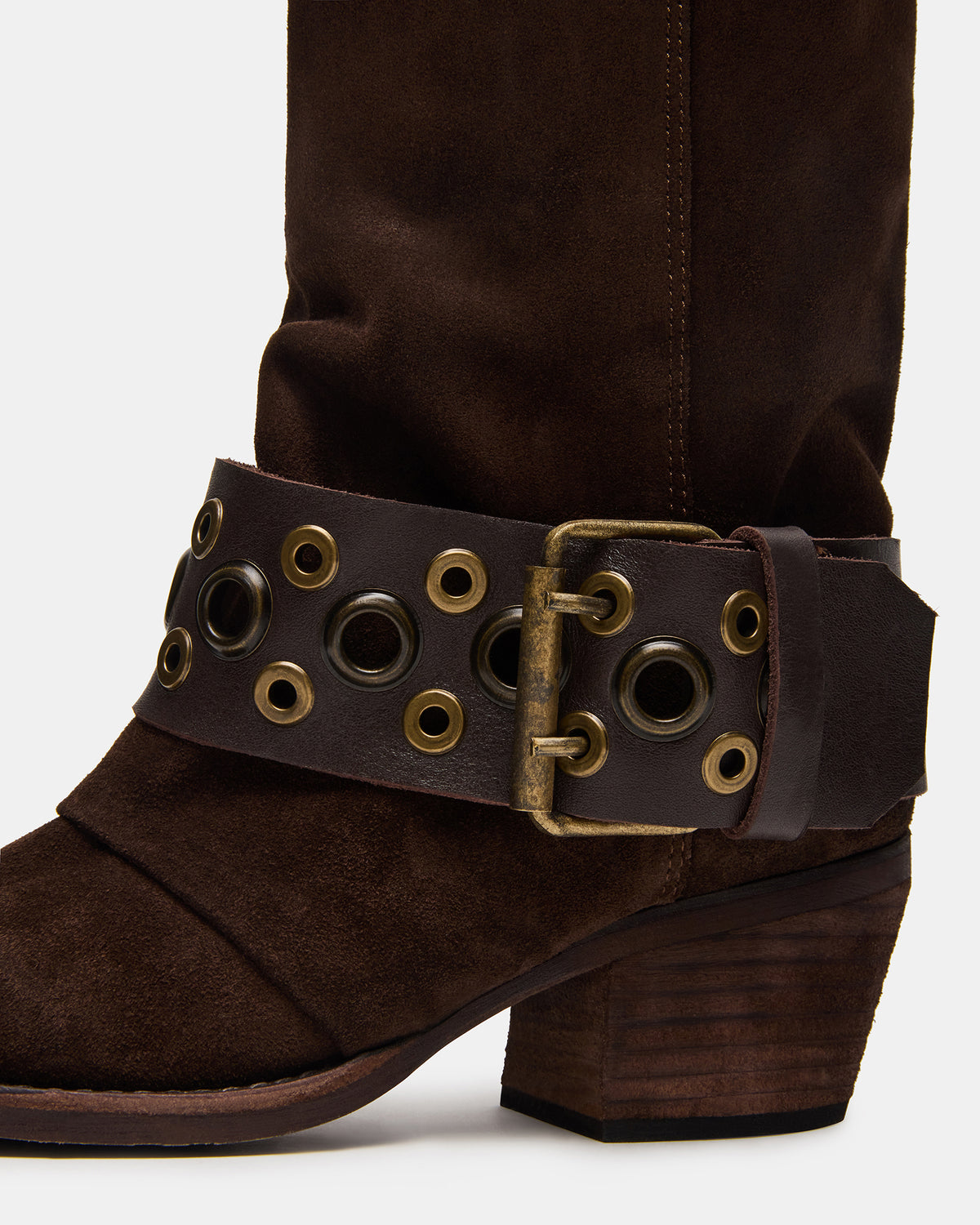 ASHWOOD Brown Suede Pointed-Toe Western Women's Boot Steve Madden BROWN SUEDE