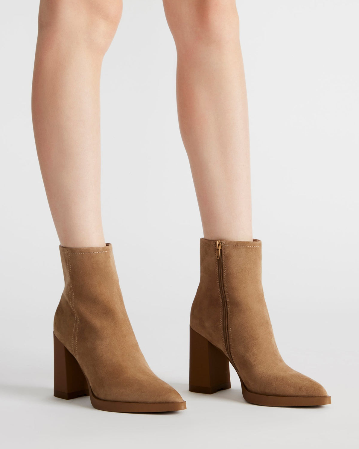 HARDEN Sand Suede Women's Pointed-Toe Ankle Boot Steve Madden SAND SUEDE