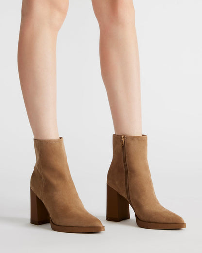 HARDEN Sand Suede Women's Pointed-Toe Ankle Boot Steve Madden SAND SUEDE