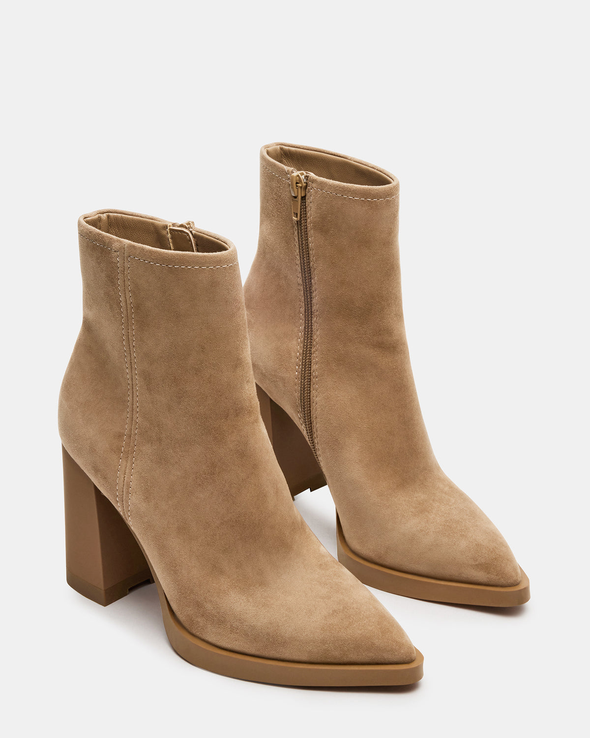 HARDEN Sand Suede Women's Pointed-Toe Ankle Boot Steve Madden SAND SUEDE