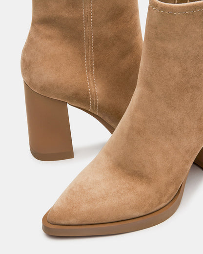 HARDEN Sand Suede Women's Pointed-Toe Ankle Boot Steve Madden SAND SUEDE