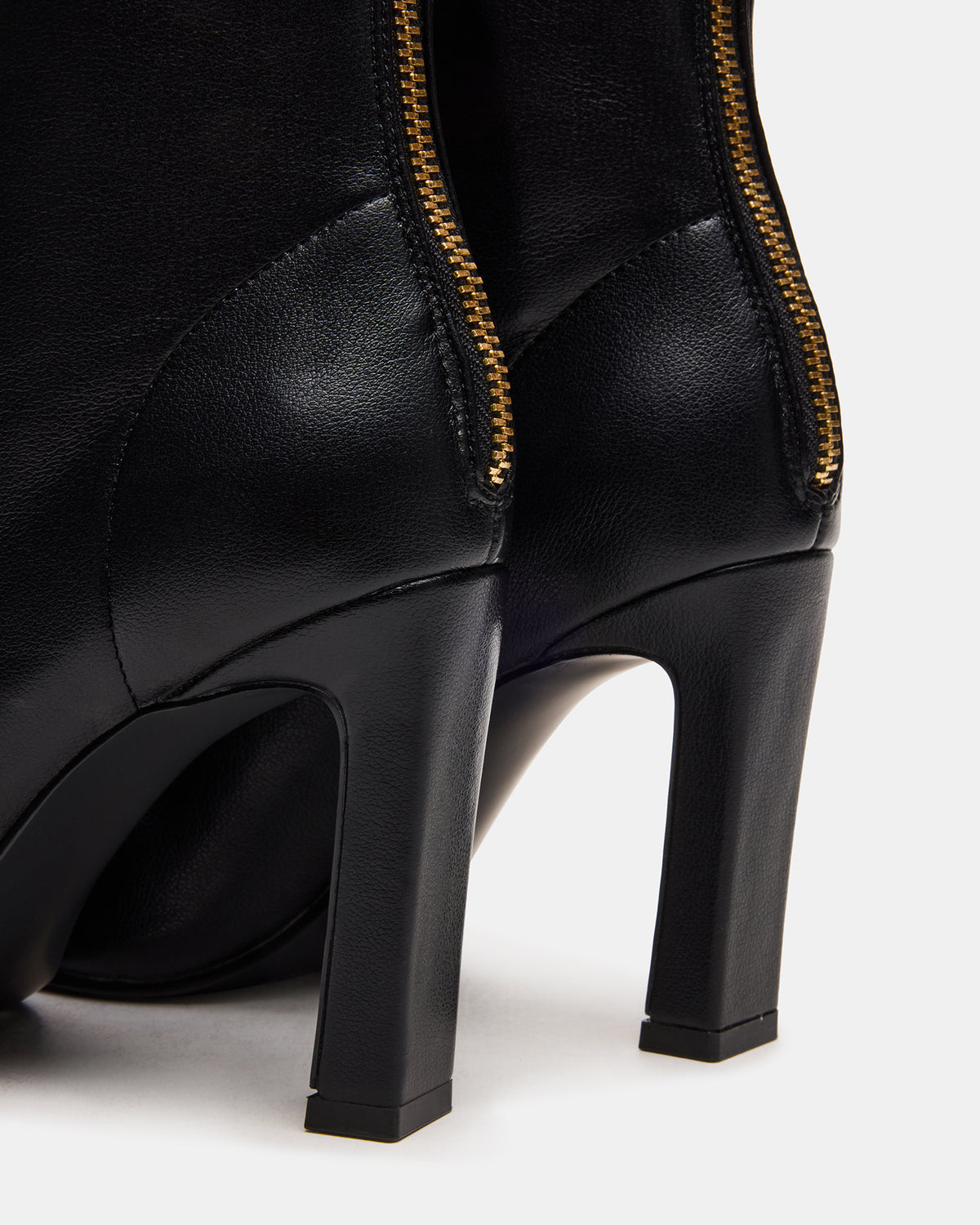KHELAN Black Square-Toe Heeled Women's Ankle Boot Steve Madden BLACK
