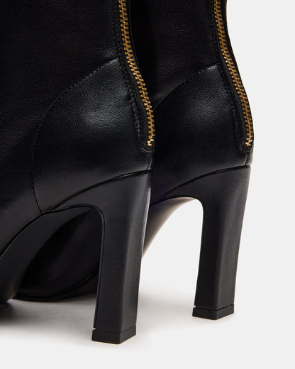 KHELAN Black Square-Toe Heeled Women's Ankle Boot Steve Madden BLACK