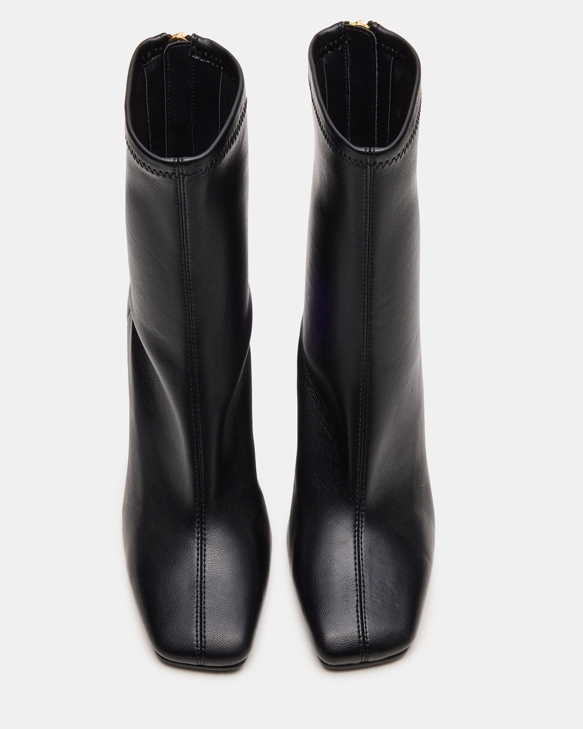 KHELAN Black Square-Toe Heeled Women's Ankle Boot Steve Madden BLACK