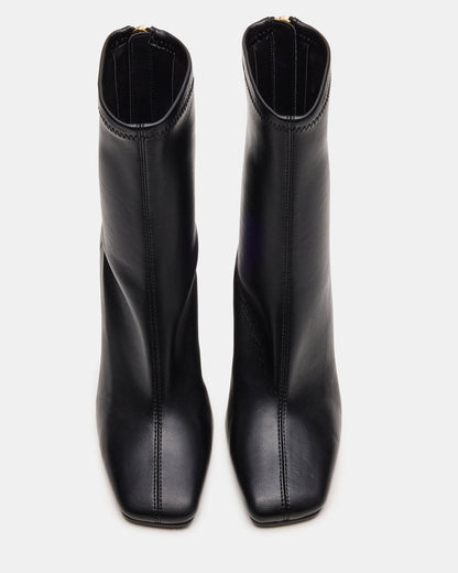 KHELAN Black Square-Toe Heeled Women's Ankle Boot Steve Madden BLACK