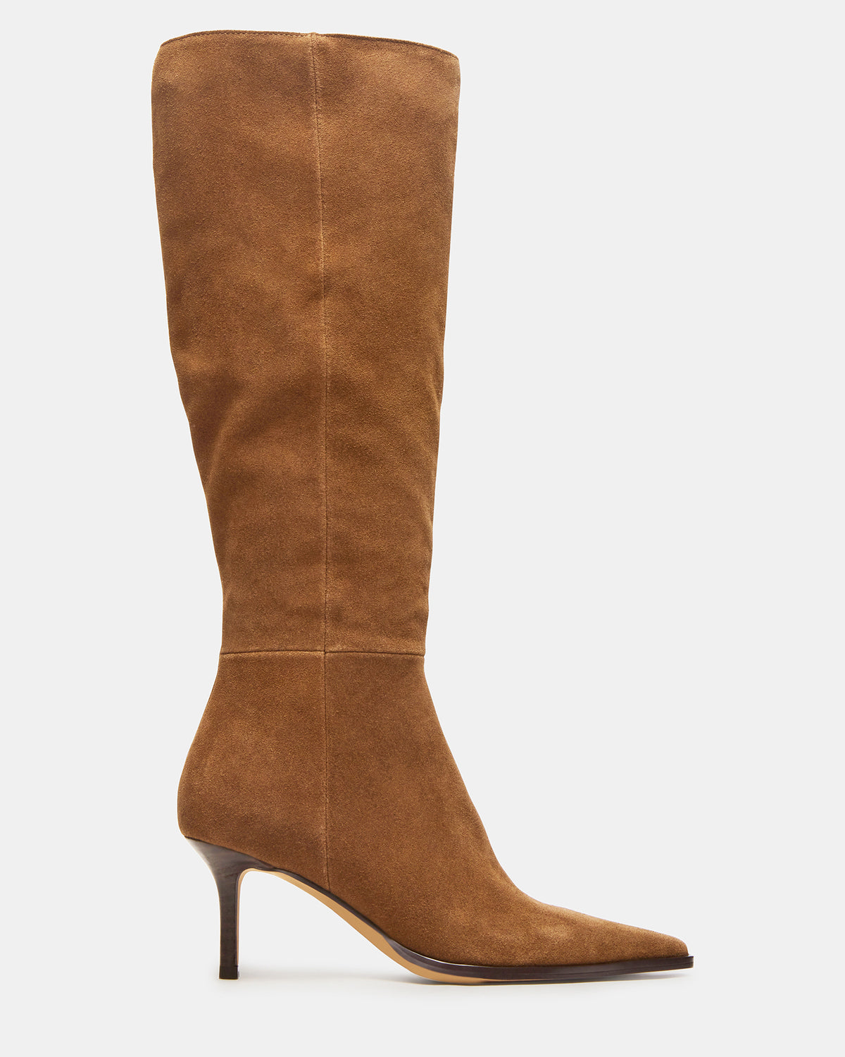 LINGO Chestnut Suede Pointed-Toe Knee-High Women's Boot Steve Madden CHESTNUT SUEDE