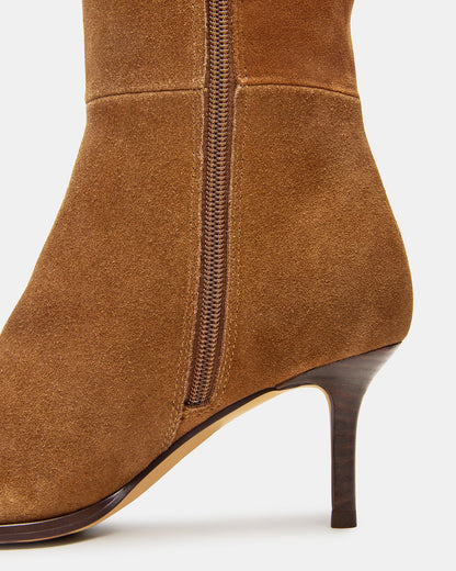 LINGO Chestnut Suede Pointed-Toe Knee-High Women's Boot Steve Madden CHESTNUT SUEDE
