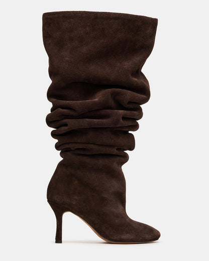 ALLISON Brown Suede Over-The-Knee Heeled Women's Boot Steve Madden BROWN SUEDE